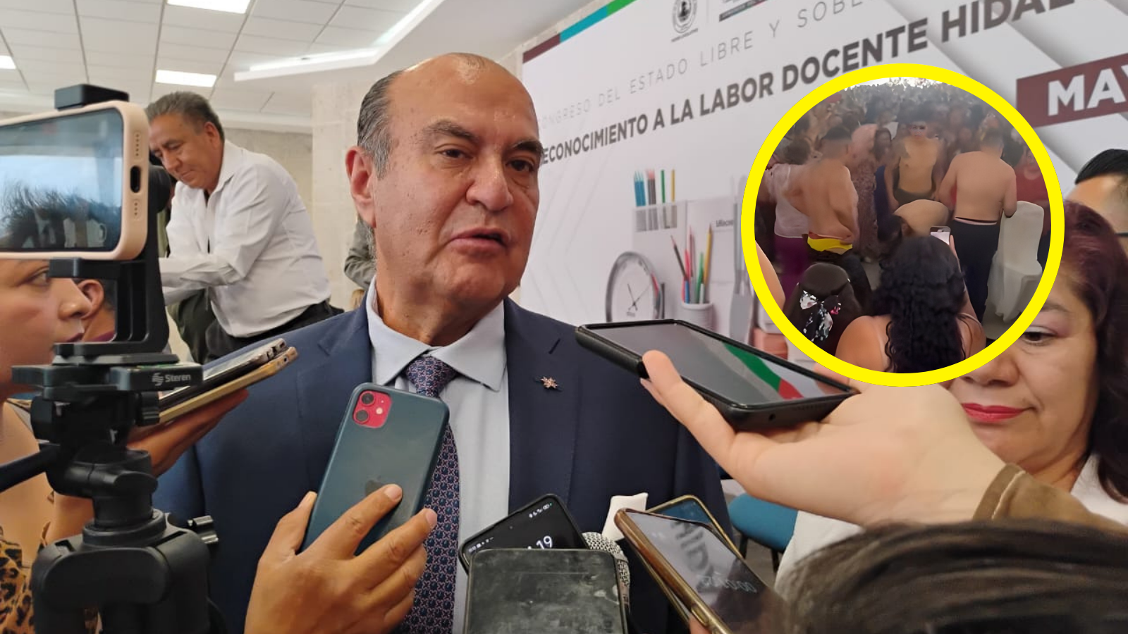 Polémica en Hidalgo por strippers en festejo docente; autoridades aseguran desconocer el show