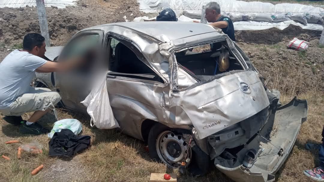 Volcadura en la carretera México–Tuxpan