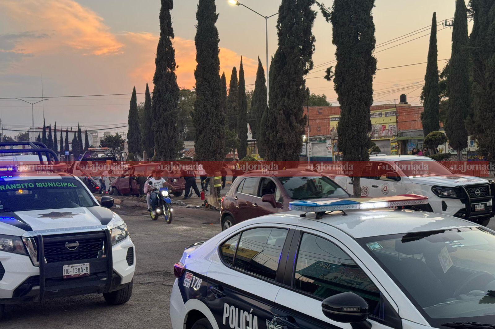 Tizayuca: volcadura deja dos heridos y un árbol caído