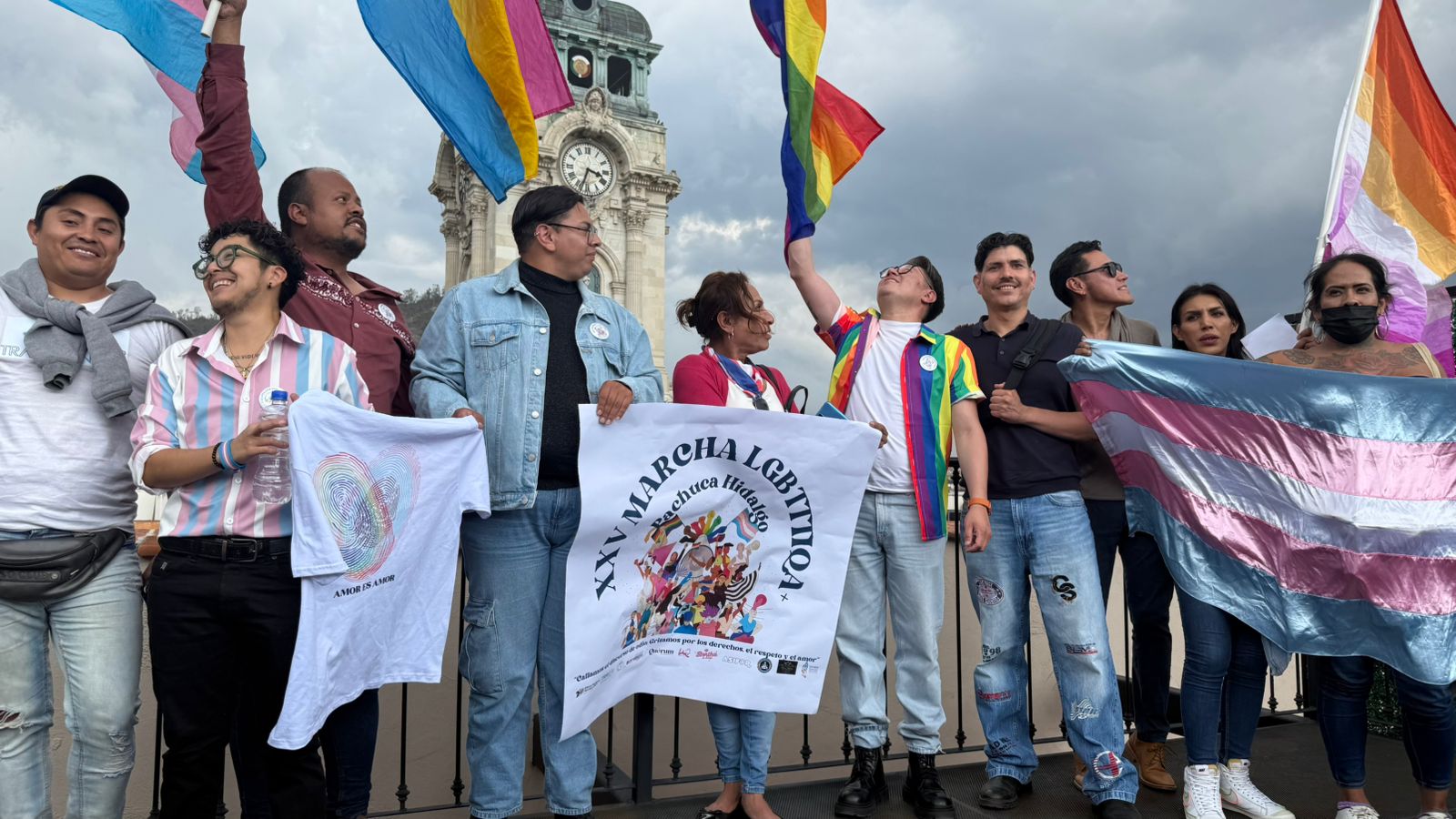 Marcha del Orgullo LGBTQ+ en Pachuca conmemora 25 años de lucha por la diversidad