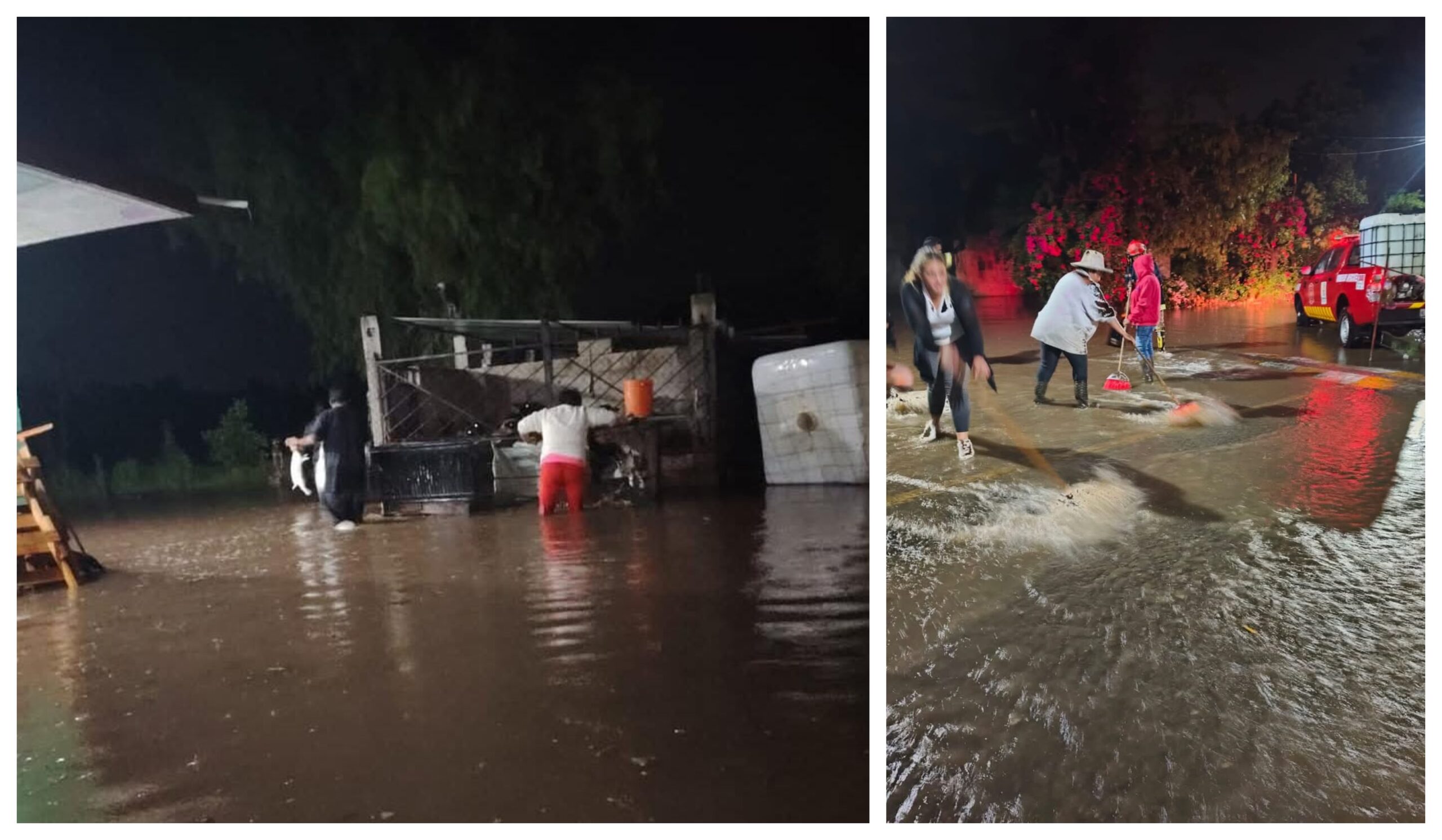 Tepetitlán: lluvias inundan casas y movilizan a cuerpos de emergencias