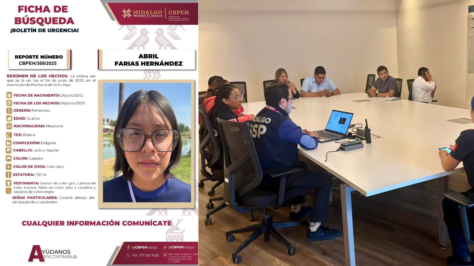 Autoridades atienden el caso de Abril