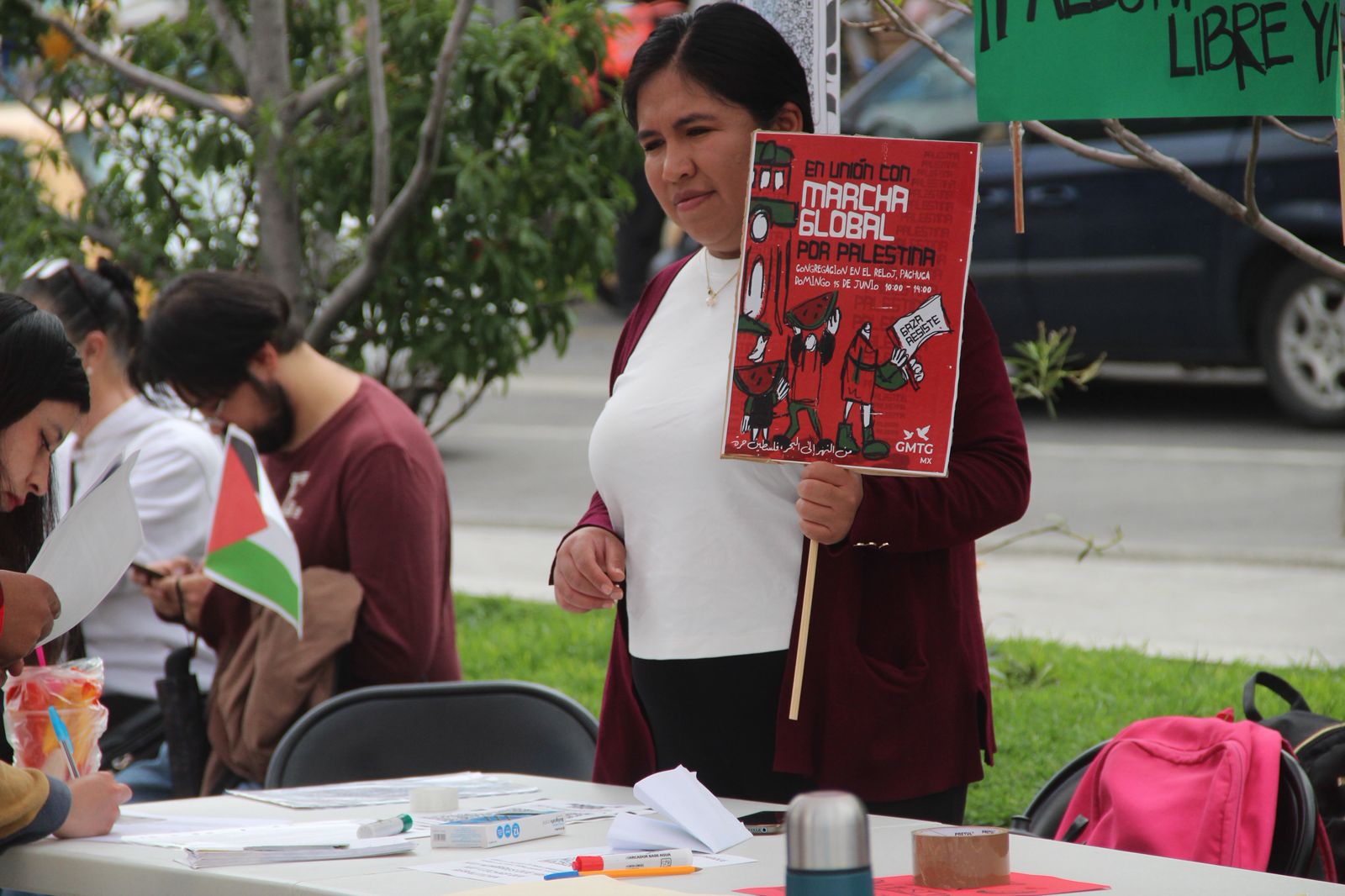 Colectivos pachuqueños exigen justicia para Palestina y romper relaciones con Israel