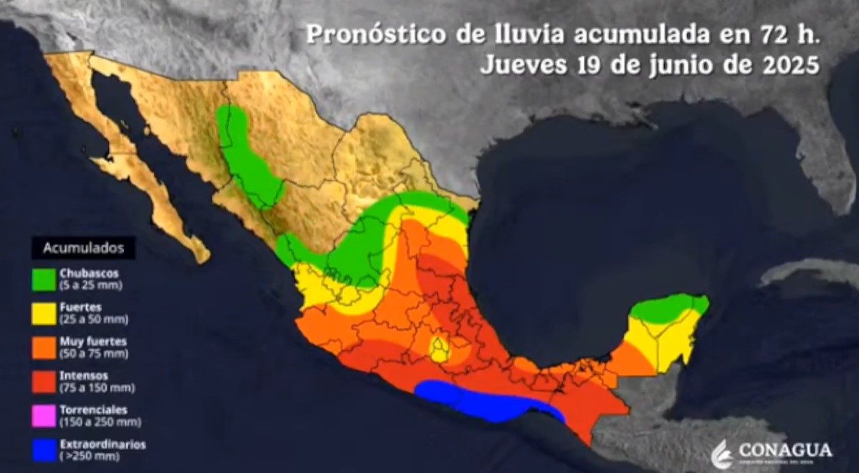 Tormenta tropical “Erick” traerá lluvias intensas a Hidalgo