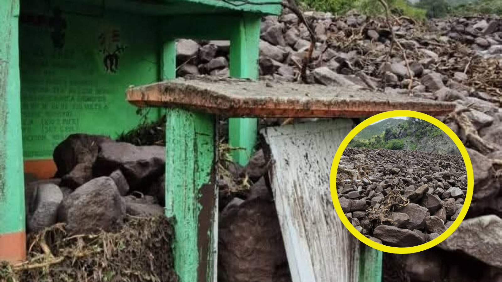 Deslave en Cerro Juárez incomunica comunidades en Zimapán