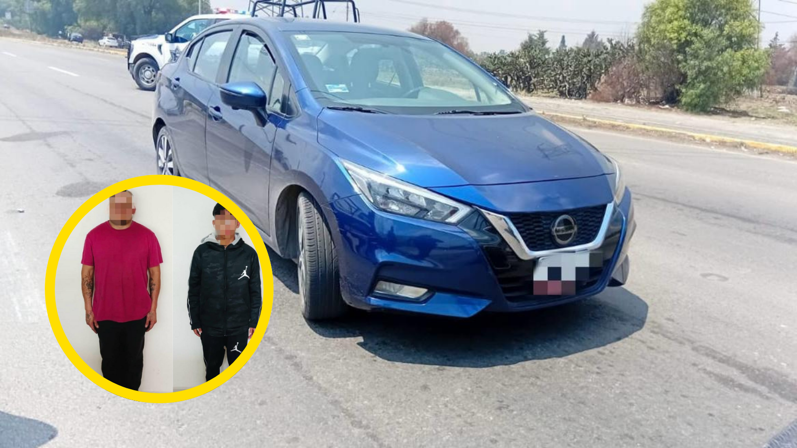 Detienen a dos sujetos por robo violento de auto en Atitalaquia