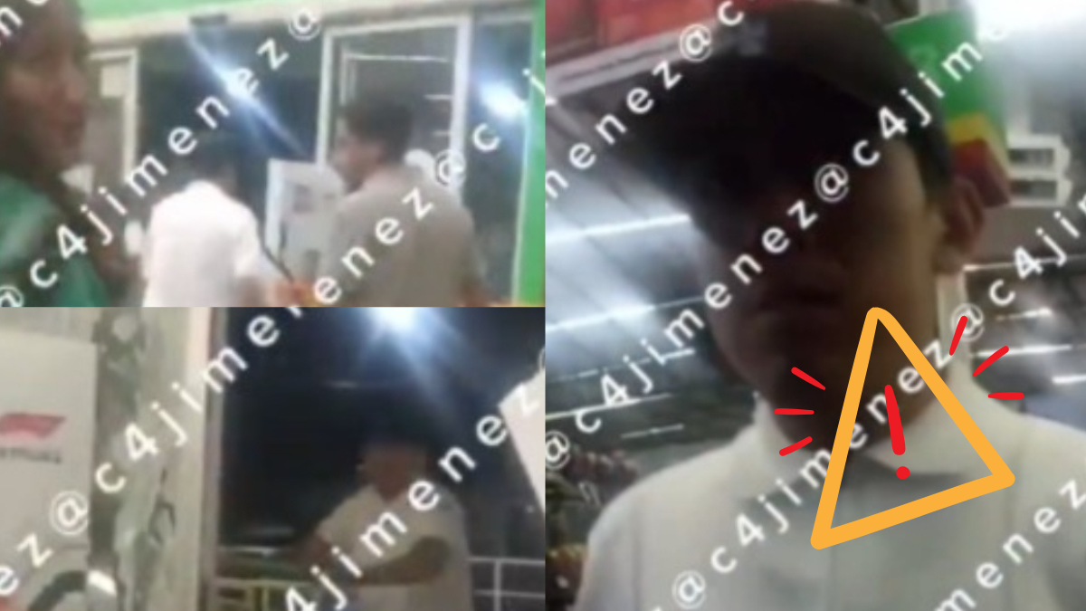 VIDEO: “¡No la hagas de a p3&0!”, guardia de seguridad enfrenta a grupo de farderos y frustra robo en tienda de Edomex