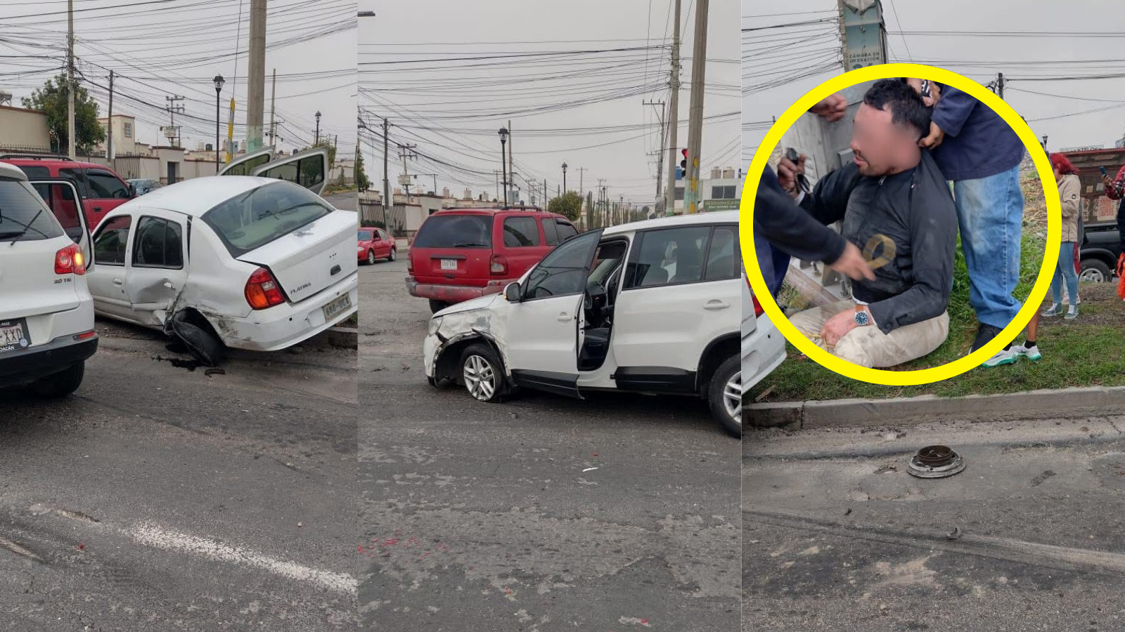 Oficial de la Guardia Nacional provoca accidente en Pachuca