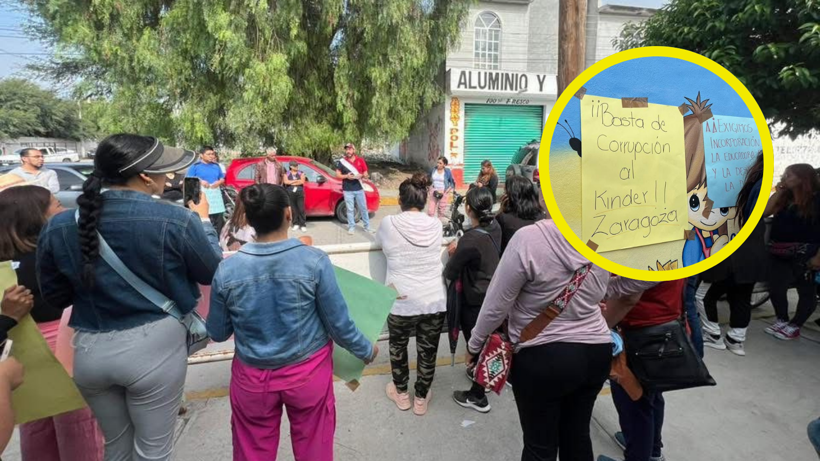 Protesta en Jardín de Niños “Ignacio Zaragoza”; esto piden