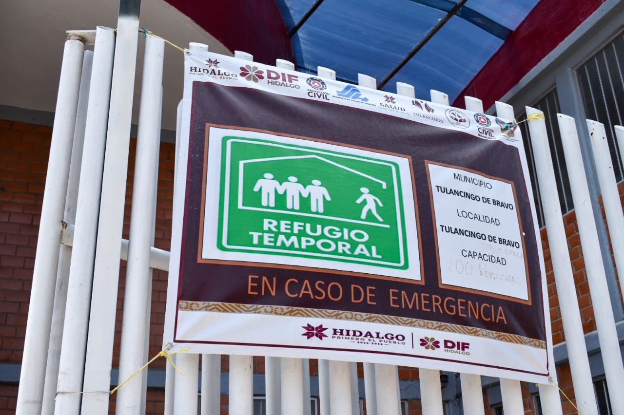 Tulancingo: estos son los 11 refugios temporales ante huracán Erick | Ubicación