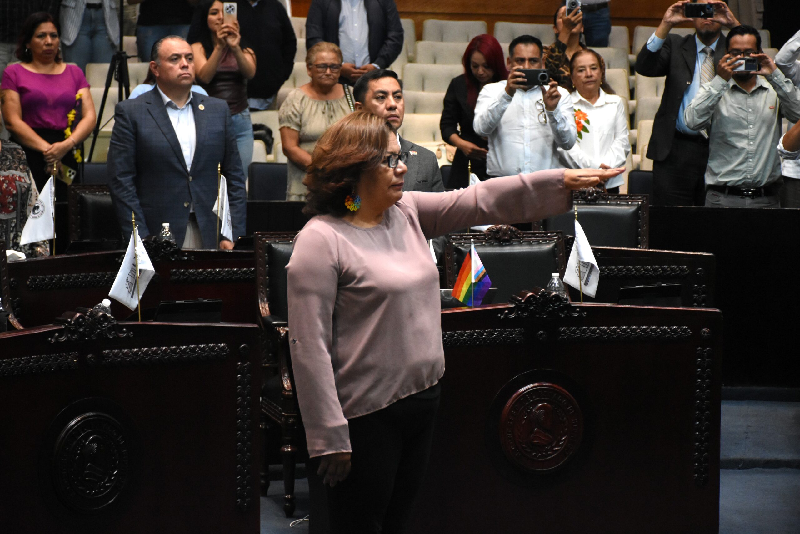 Congreso Hidalgo: suplente de Alhely Medina toma protesta como legisladora