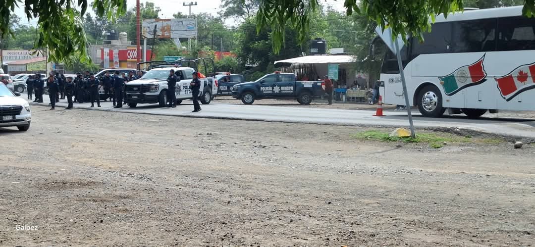 Cuerpos policiales instalan retenes en Tasquillo