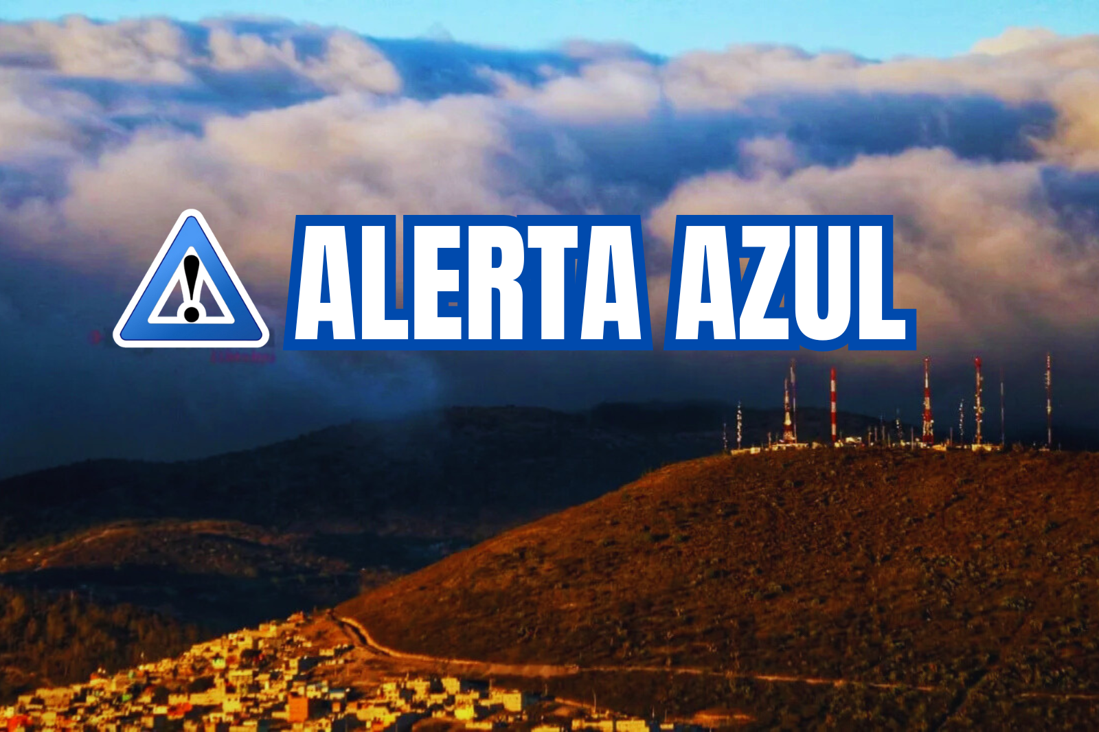 ¡Atención! Emiten alerta azul en Hidalgo por tormenta que podría intensificarse
