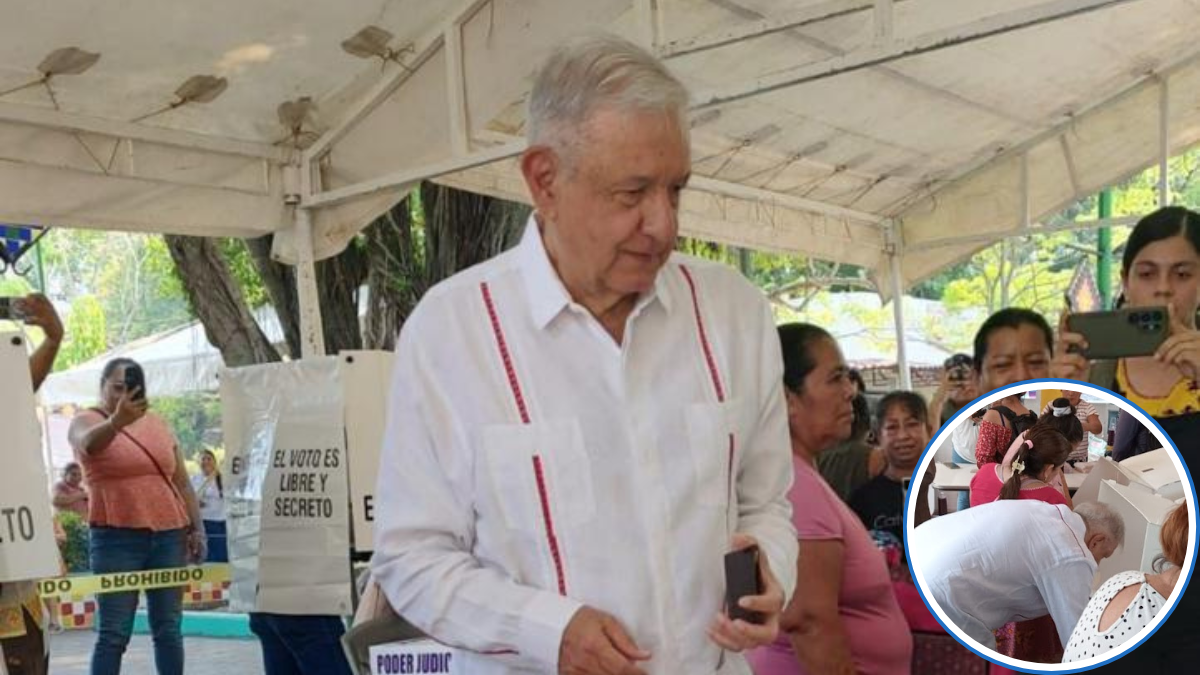 AMLO reaparece y sale a votar para la Elección Judicial 2025