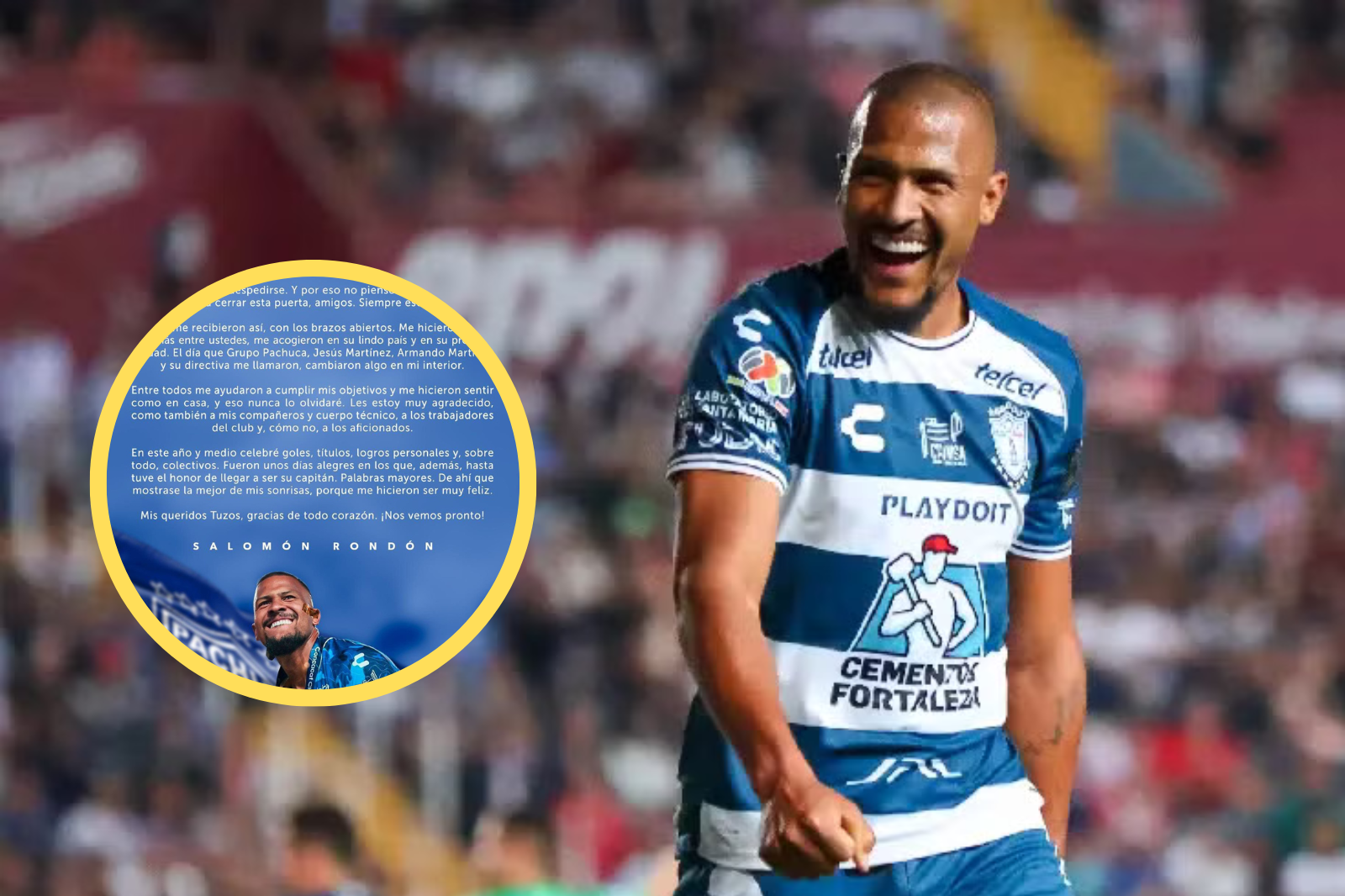 Así fue el emotivo adiós de Salomón Rondón en Pachuca