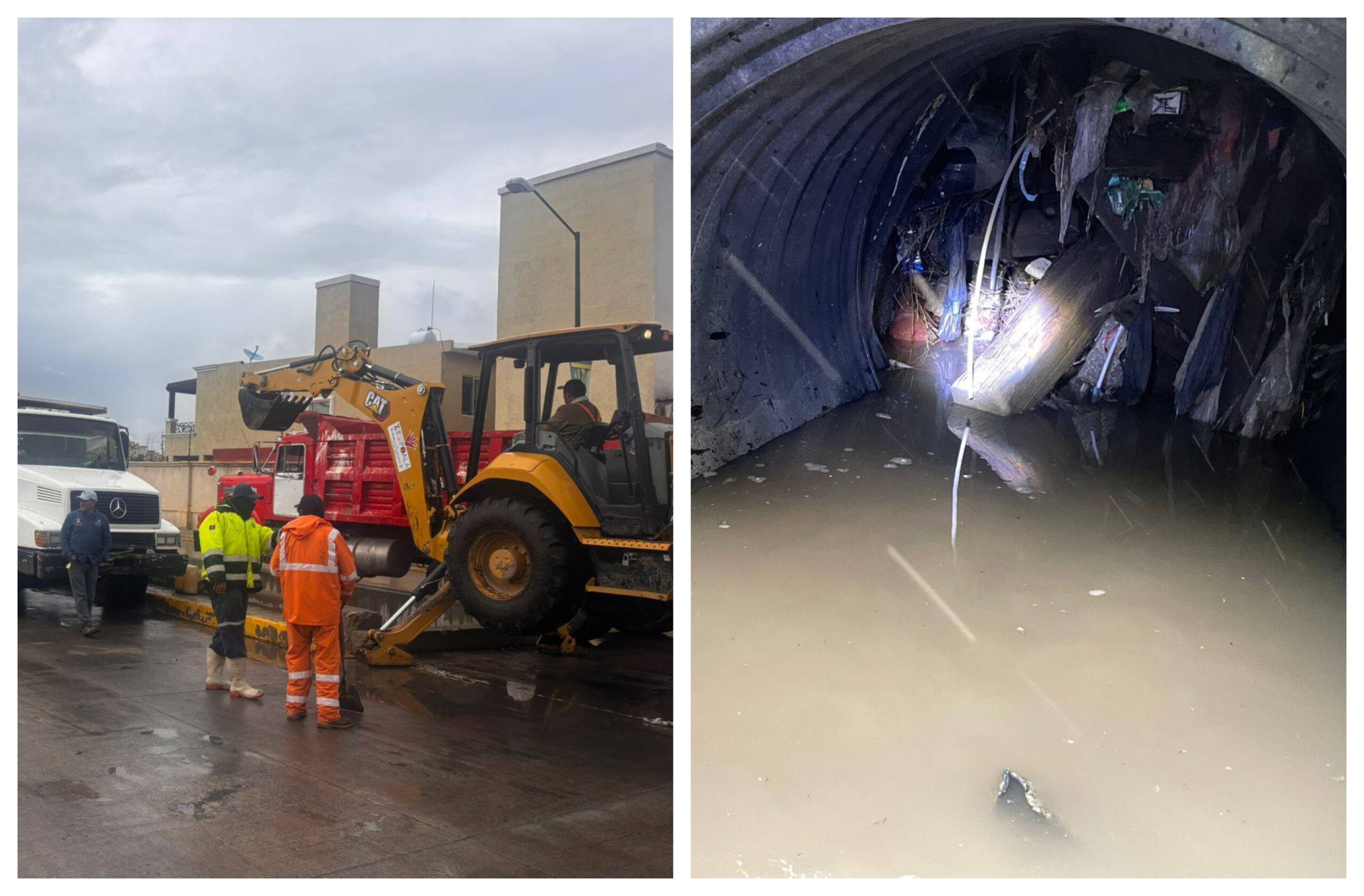 Zempoala: escombro, puertas y hasta muebles causaron taponamiento en canal de Los Viñedos