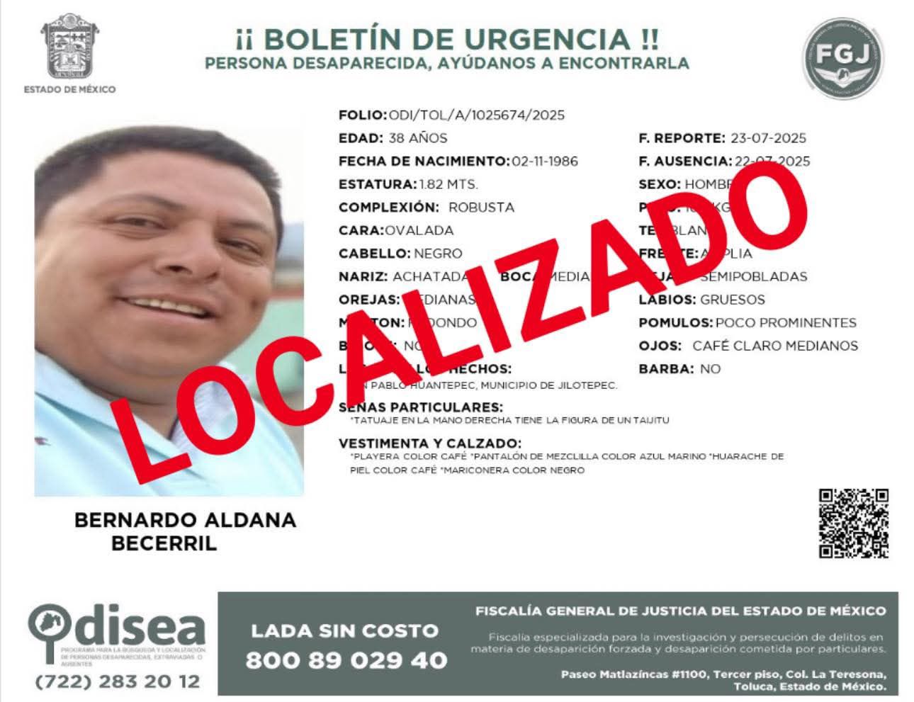 Localizan con vida a líder transportista; hay 6 detenidos