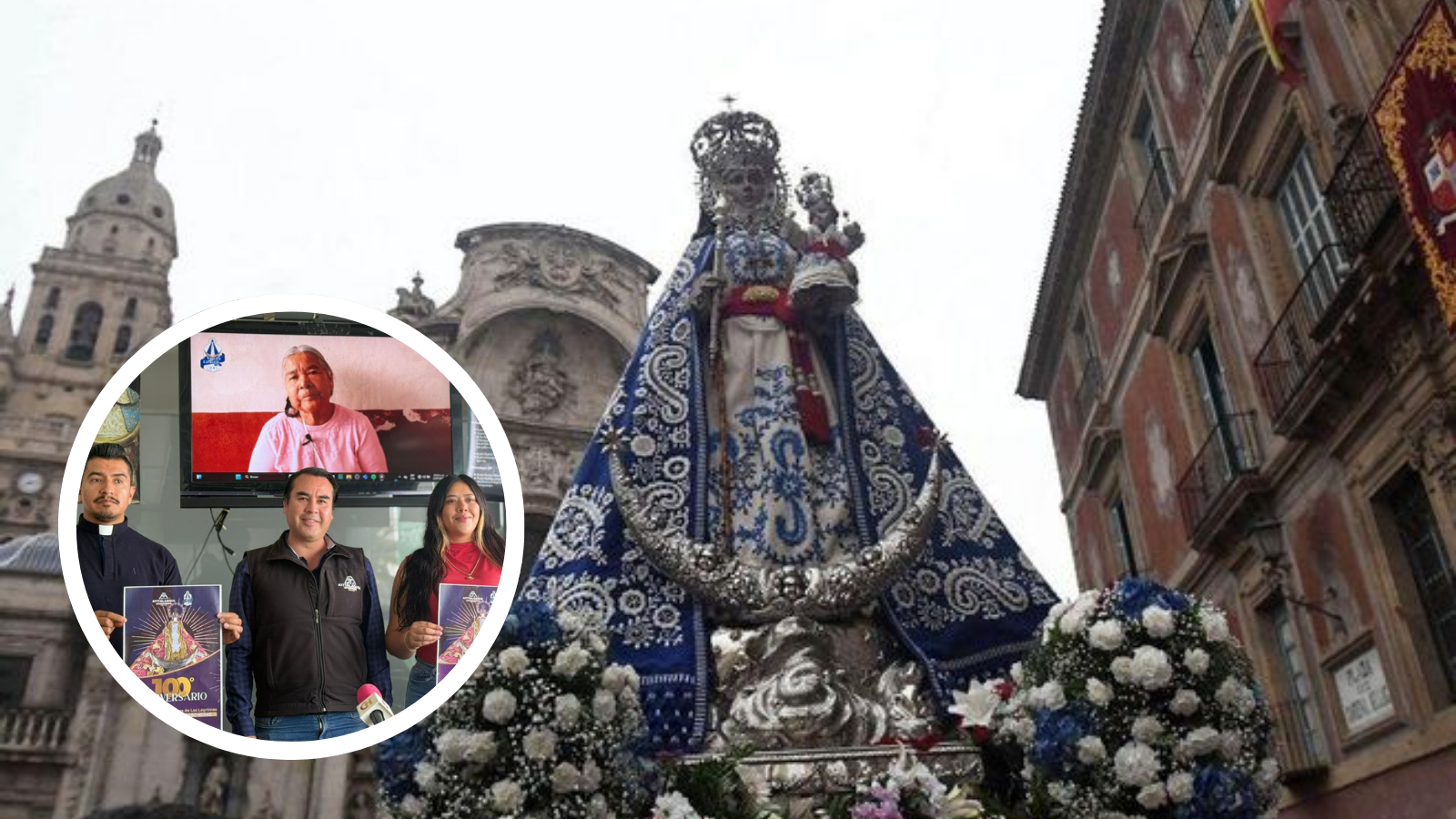 Celebran el centenario de la Virgen de las Lágrimas en Hidalgo