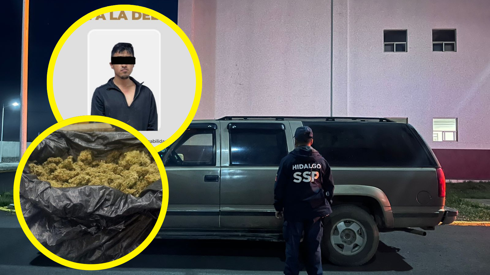 Detienen a hombre con marihuana en Tulancingo