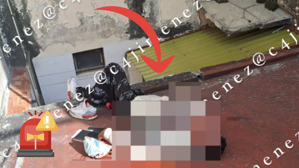 VIDEO: Cae ladrón 8 metros en la Narvarte, CDMX, al huir con laptops robadas