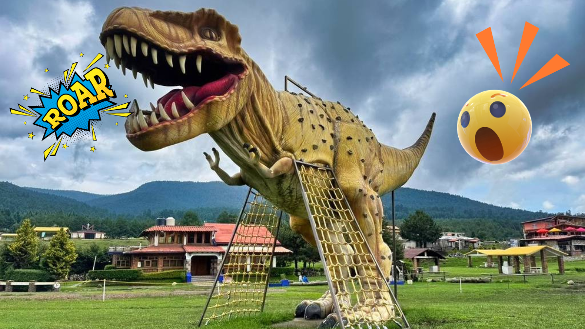 Dinosaurios en La Marquesa: a sólo 50 minutos de la CDMX, disfruta este parque temático con acceso gratis y juegos por sólo 30 pesos.