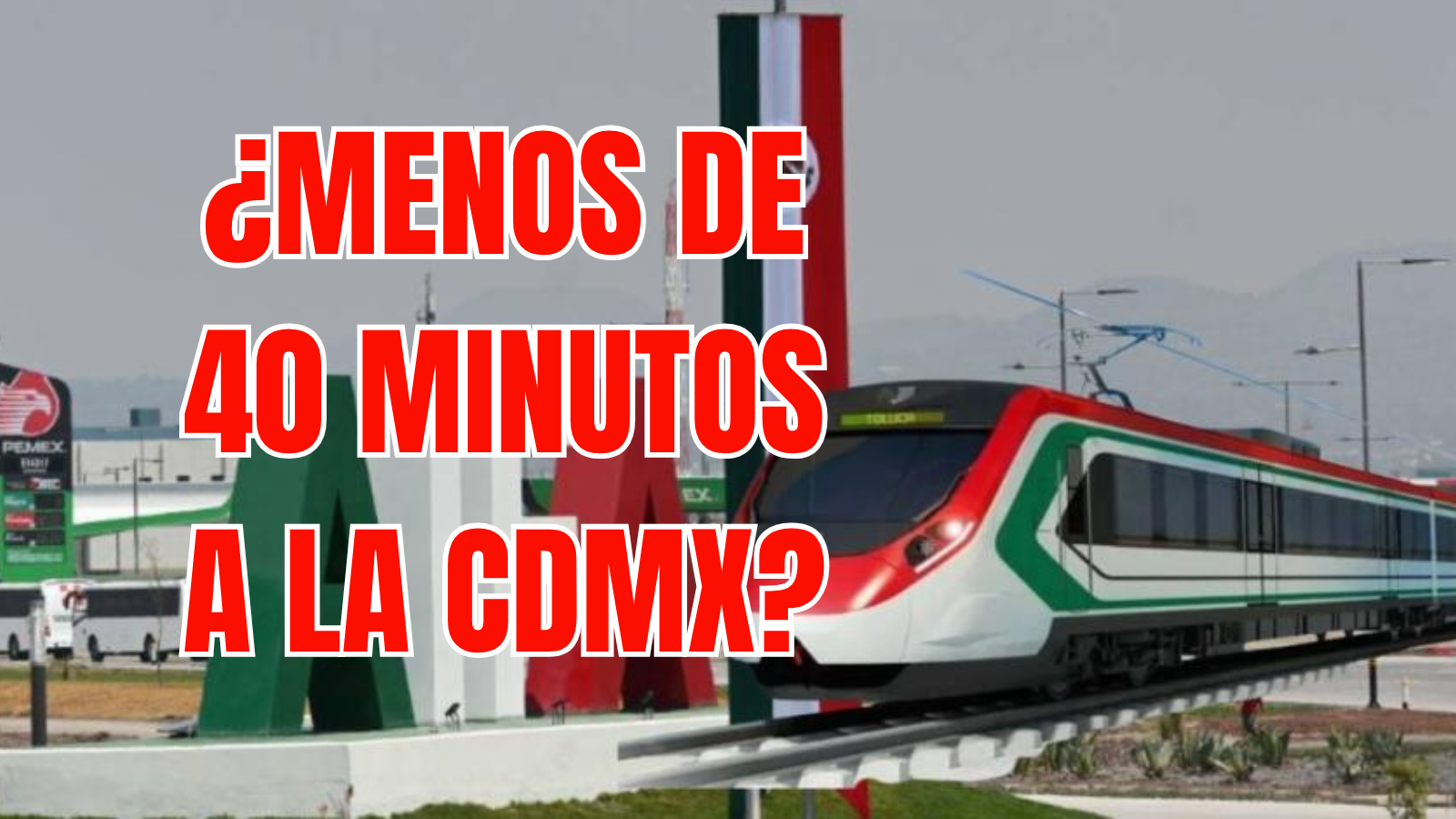 ¿Menos de 40 minutos a la CDMX? Así funcionará el Tren AIFA-Pachuca
