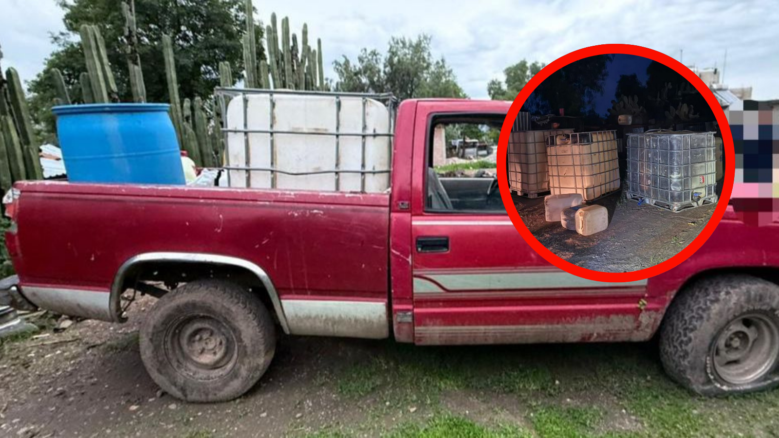 Catean predio en Ajacuba por almacenamiento ilegal de hidrocarburo