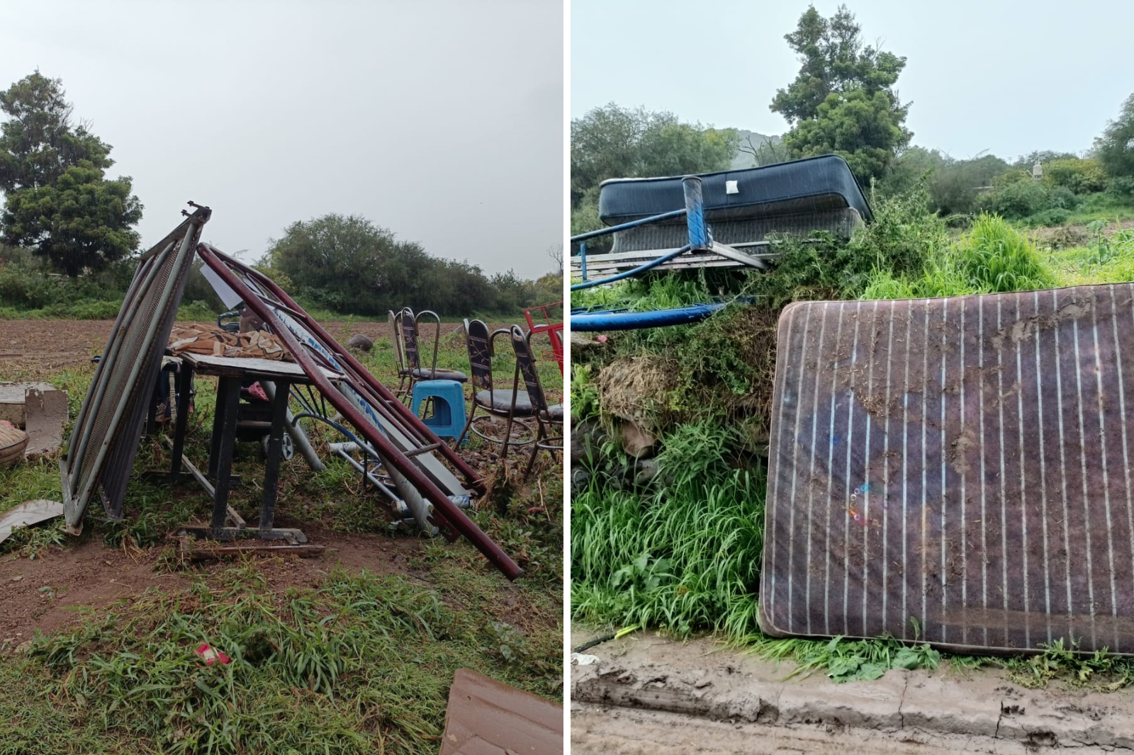 Afectaciones por inundación en Tezontepec de Aldama dejan más de 200 damnificados
