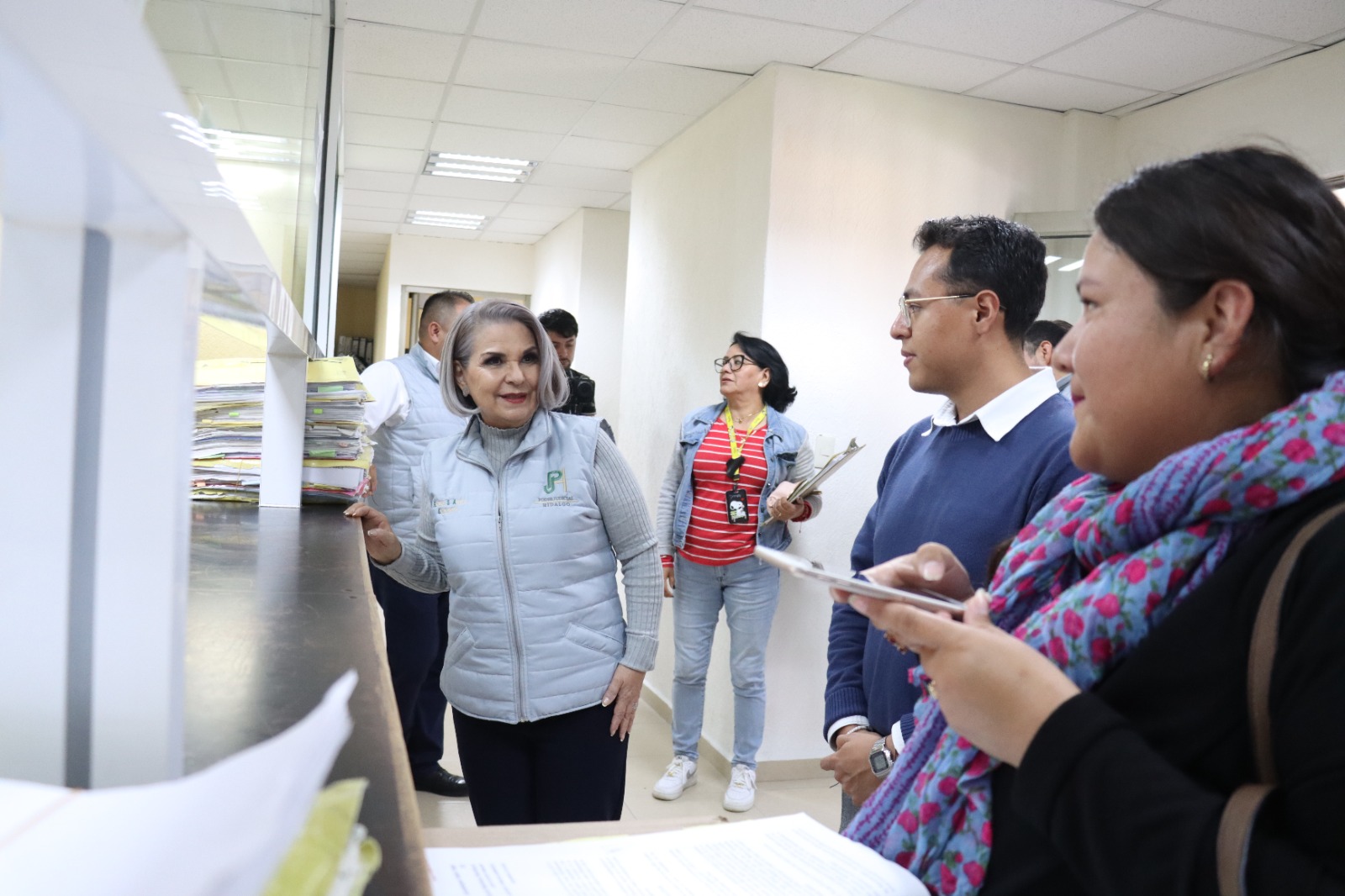 Tizayuca: Rebeca Aladro supervisa juzgados de Distrito