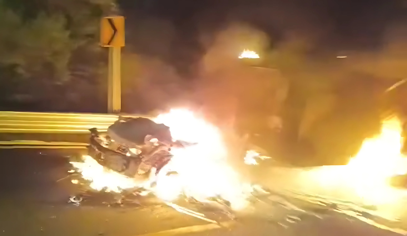 Circulación afectada por incendio de camión en carretera México–Tampico