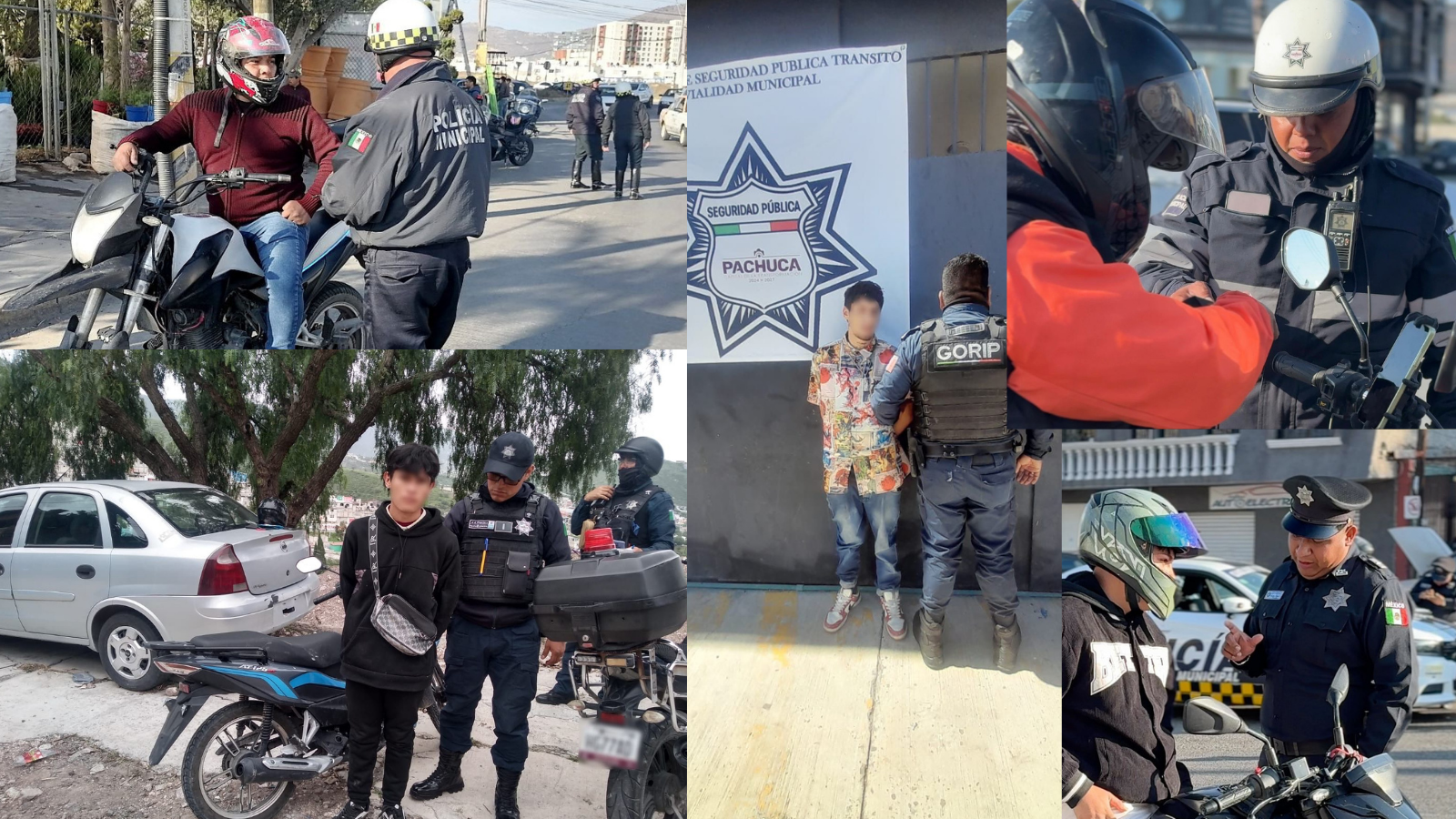 Recupera motocicletas robadas y detiene a dos sospechosos en Pachuca