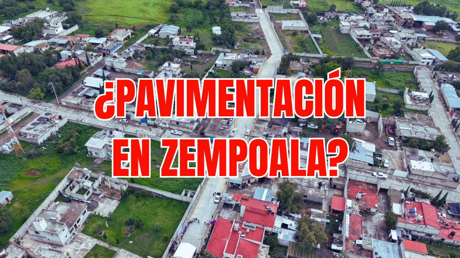 Entrega de obras públicas en comunidades de Zempoala.