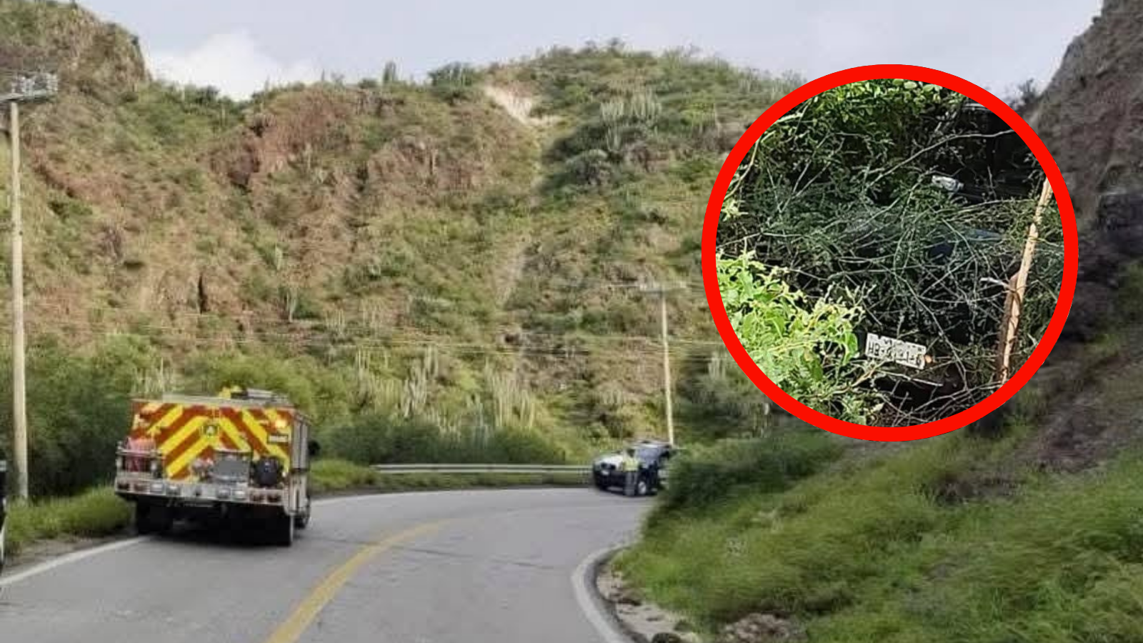 Pierde el control y cae a un barranco en Tasquillo
