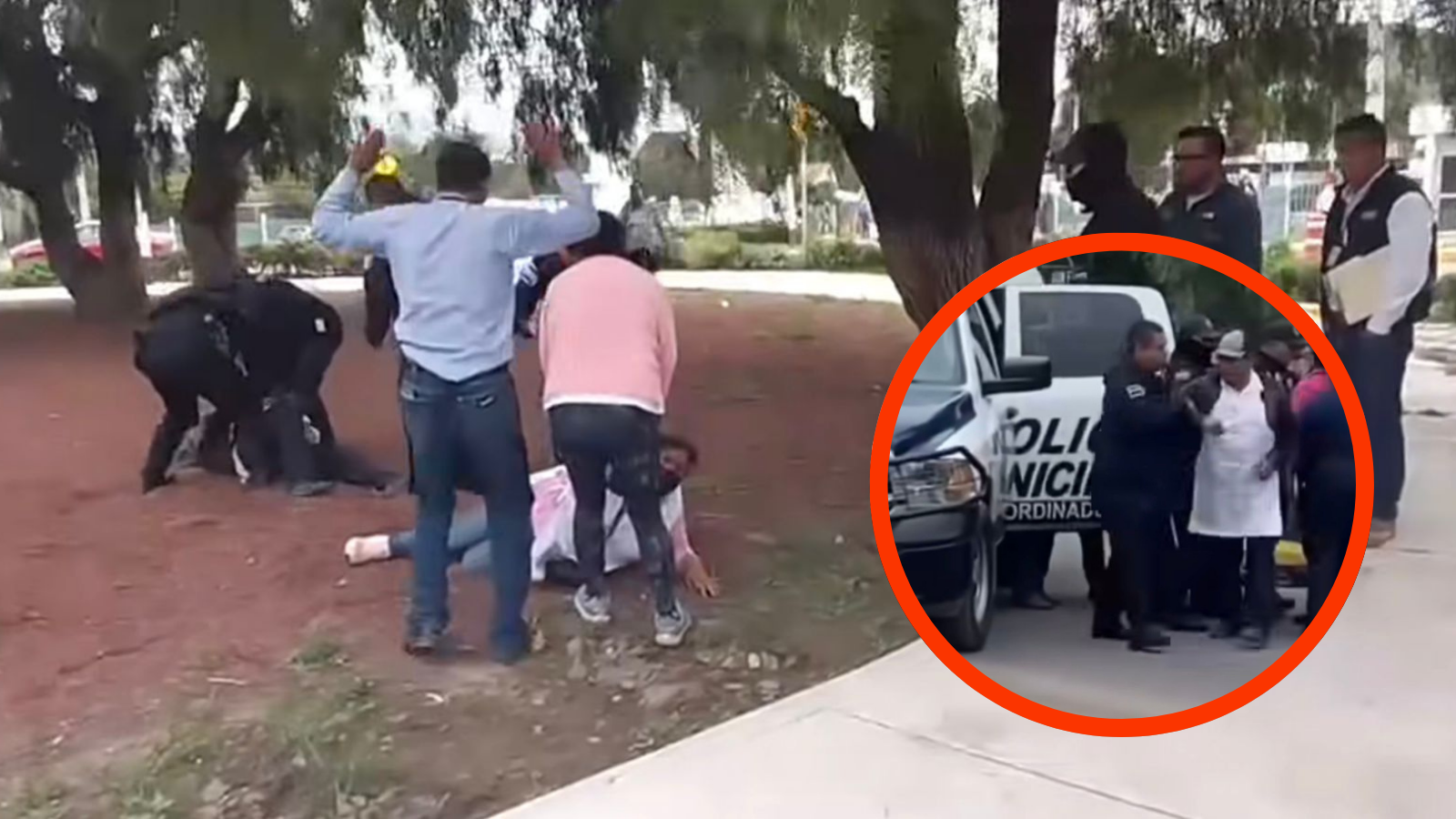 Policía de San Agustín Tlaxiaca retira con fuerza a vendedoras ambulantes en el ICSa