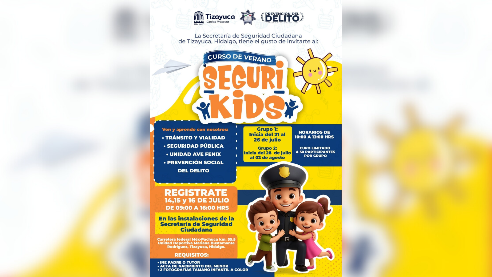 ¡Inscríbete ya! Vuelve Seguri-Kids, el curso de seguridad para menores