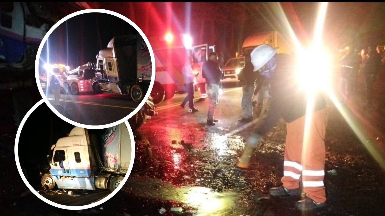 Volcadura de tráiler causa cierre parcial en Acaxochitlán