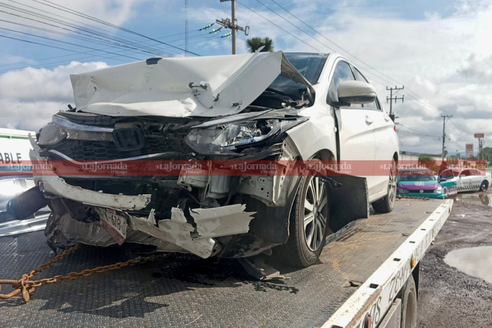 Fuerte choque en la México–Pachuca genera caos vial esta mañana