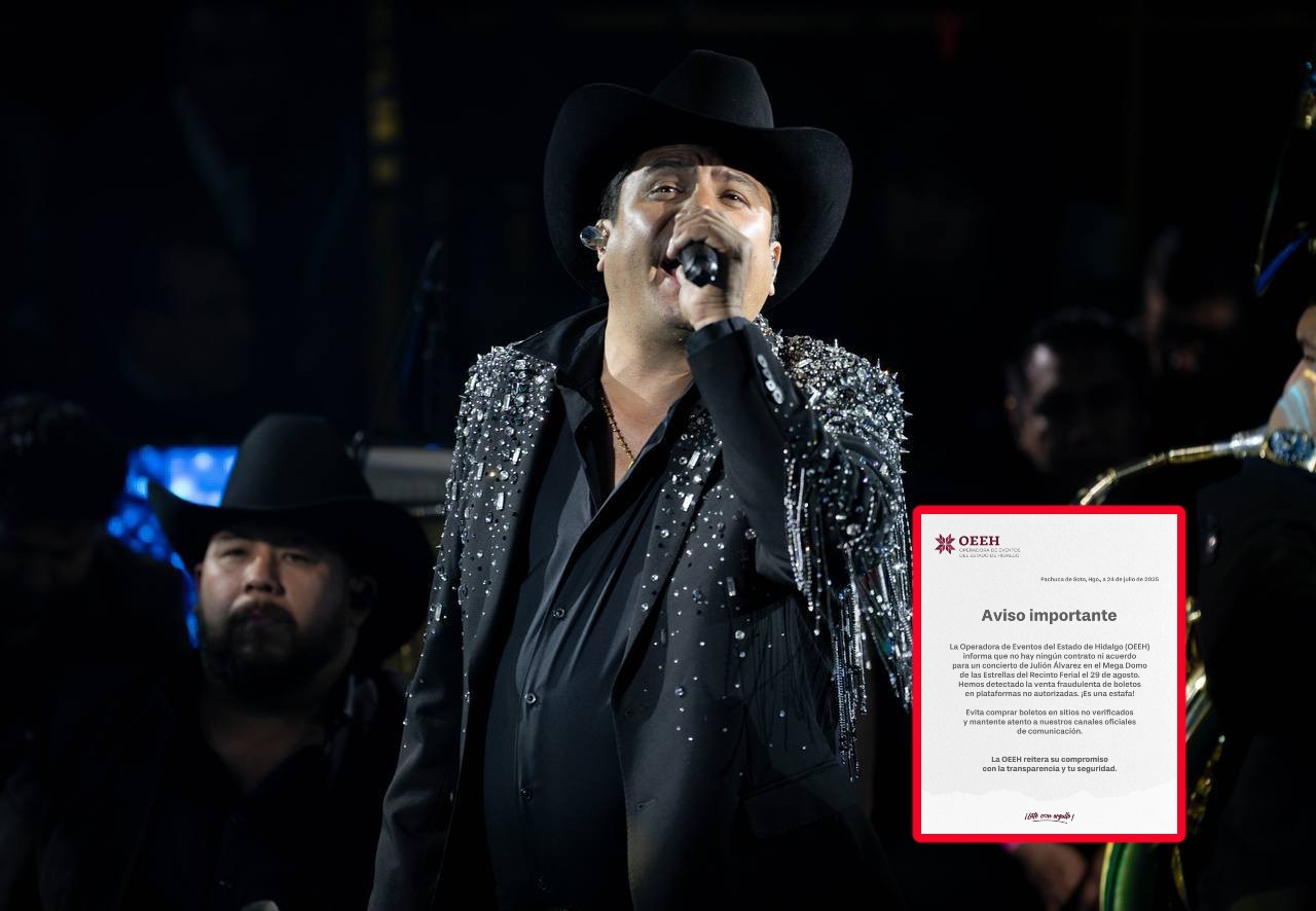 Julión Álvarez en Pachuca: desmienten concierto en agosto y alertan por venta de boletos falsos