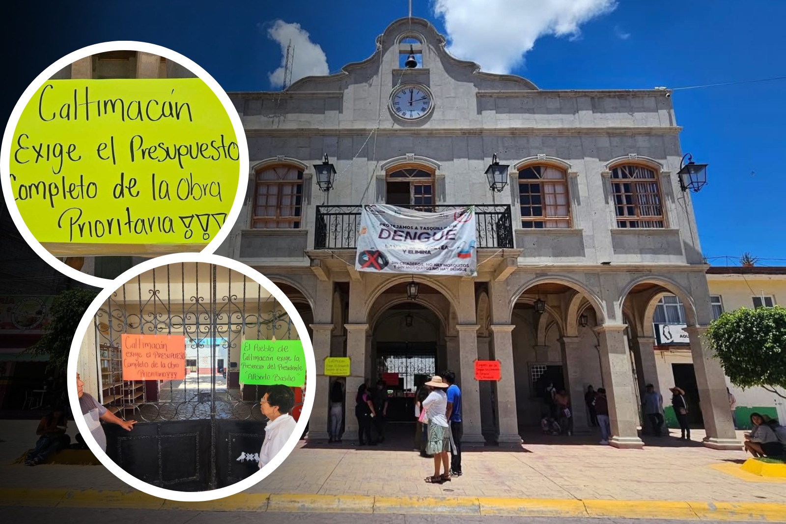 Habitantes toman presidencia de Tasquillo para exigir obras públicas