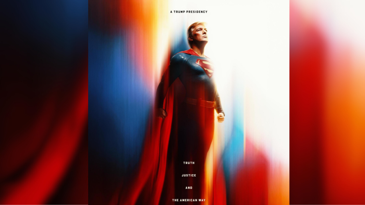 La Casa Blanca convierte a Donald Trump en superhéroe para celebrar estreno de Superman.