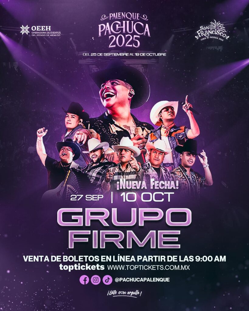 grupo firme en pachuca 2025