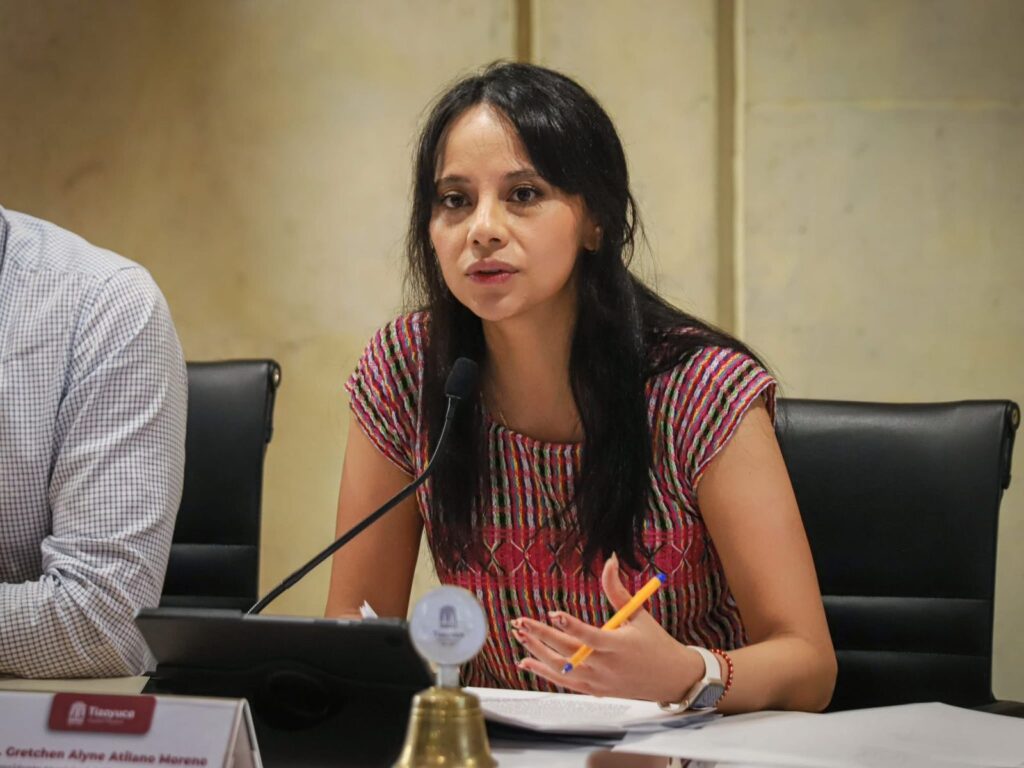 La alcaldesa Gretchen Atilano anunció refuerzos y operativos de seguridad vial. Foto: Especial