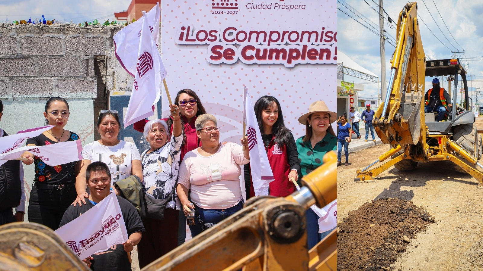 Alcaldesa de Tizayuca inicia construcción de nueva vialidad