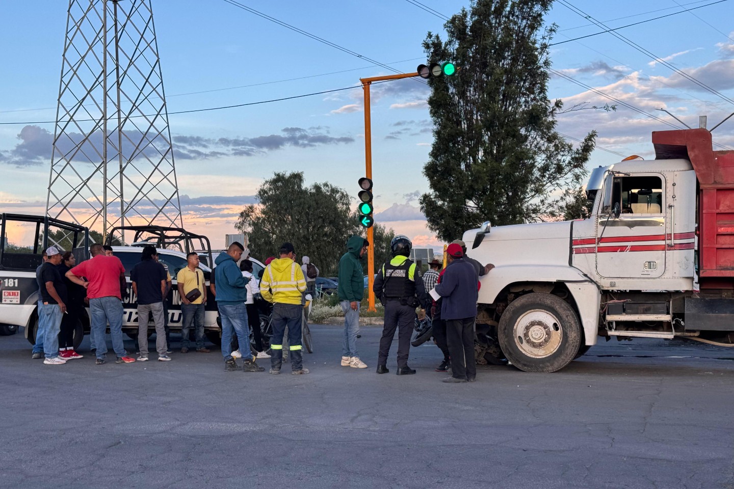 Accidente en el bulevar Las Torres