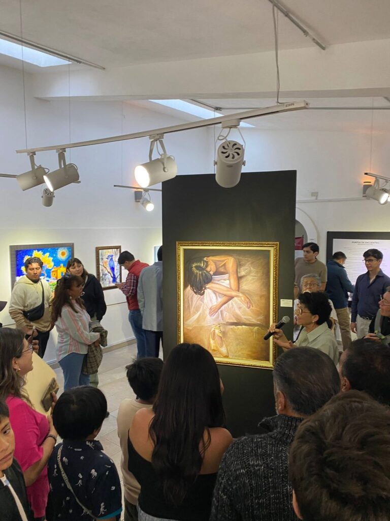 Exposición “Puntos de Encuentro” en la Casa de Cultura de Pachuca. Foto: Especial