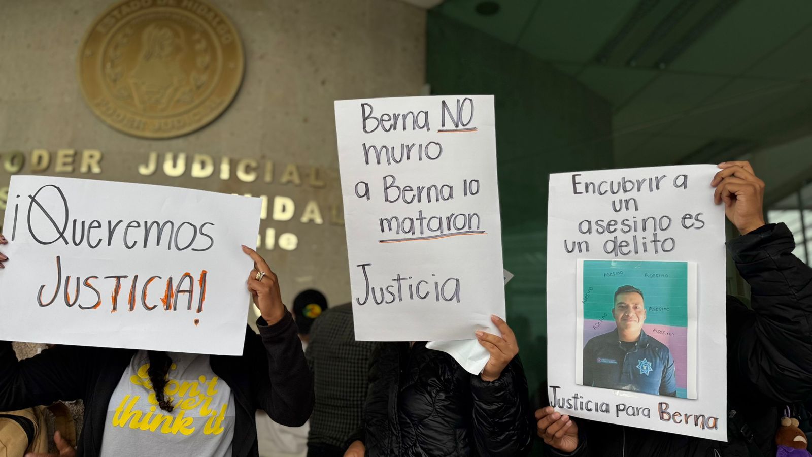 Familiares del policía asesinado en Pachuca exigen justicia