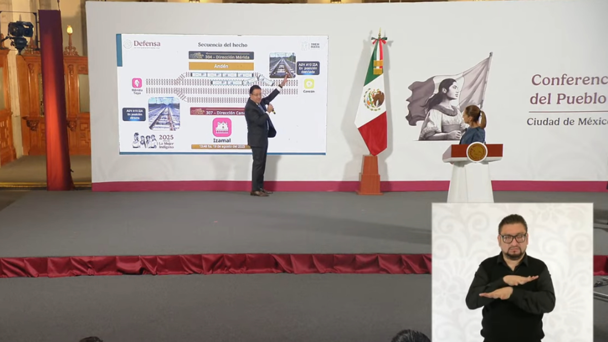 Vagón de Tren Maya no descarriló en Yucatán, fue un desvío de aguja en cambio de vía: Óscar Lozano