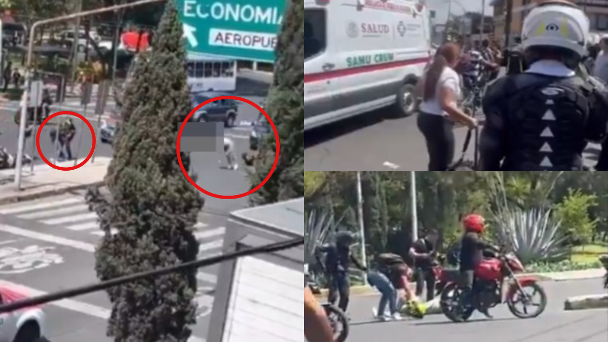 ¡FUERTE VIDEO! Policía mata por la espalda a joven motociclista de 21 años tras riña en CDMX