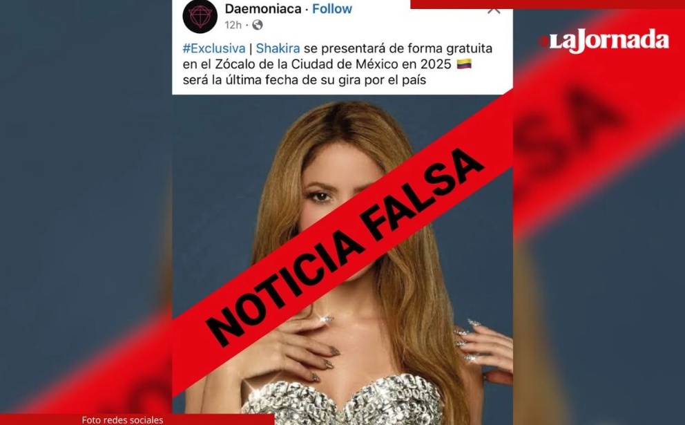 Desmiente Gobierno de CDMX publicación ‘fake’ sobre concierto de Shakira