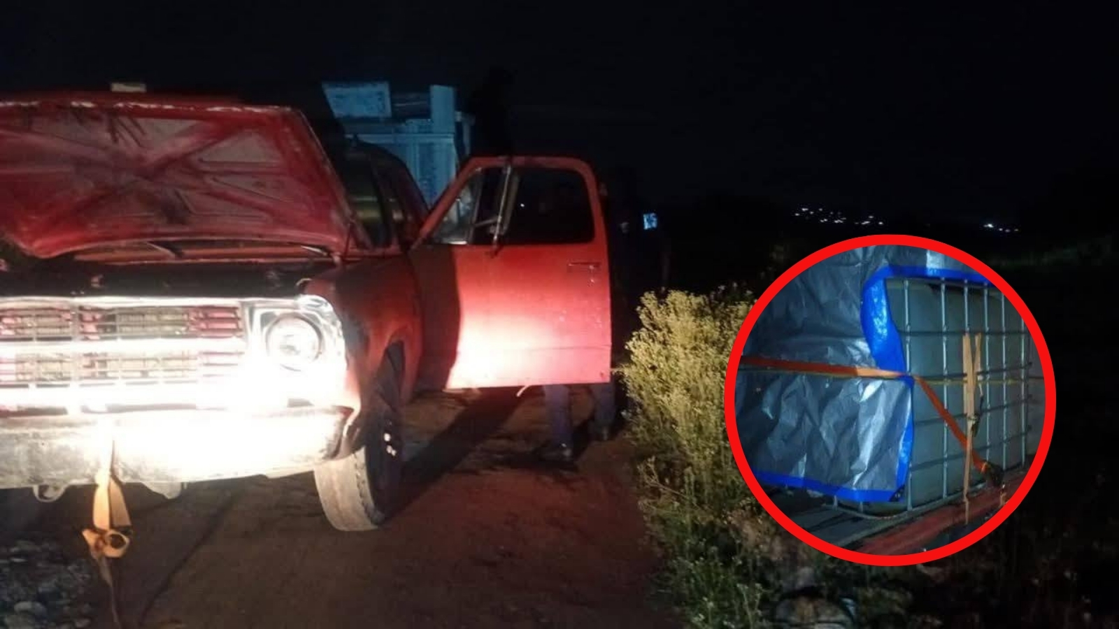 Hallan camioneta con huachicol en Pachuca